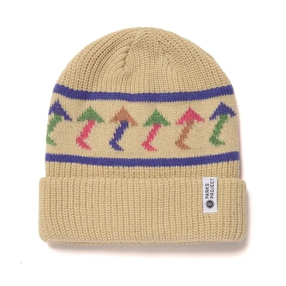 NWOT Parks Project Day Shroom knit Beanie Hat O/S Urban Outfitters - Picture 4 of 6